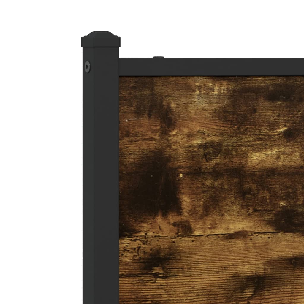 Bedframe zonder matras metaal gerookt eikenkleurig 80x200 cm is nu te koop bij PeponiXL, paradijselijk wonen!