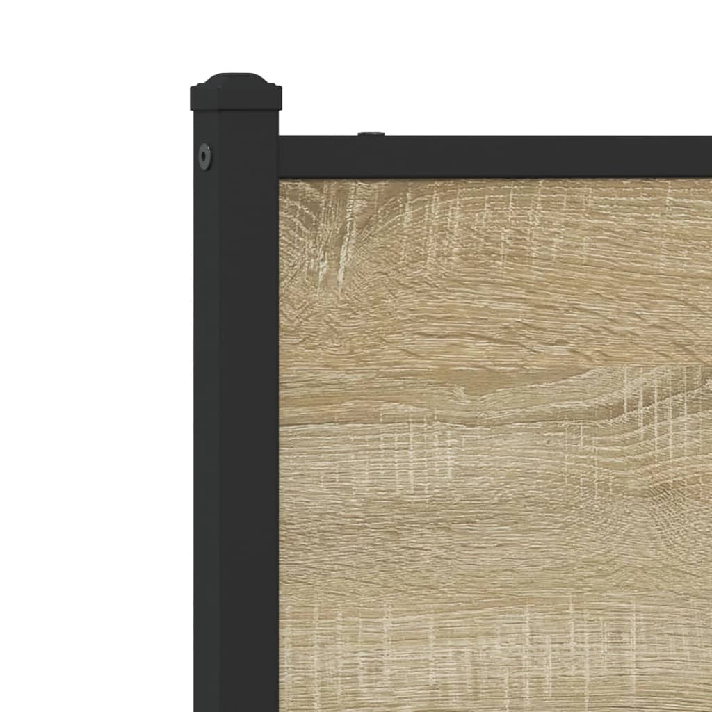 Bedframe zonder matras metaal sonoma eikenkleurig 107x203 cm is nu te koop bij PeponiXL, paradijselijk wonen!