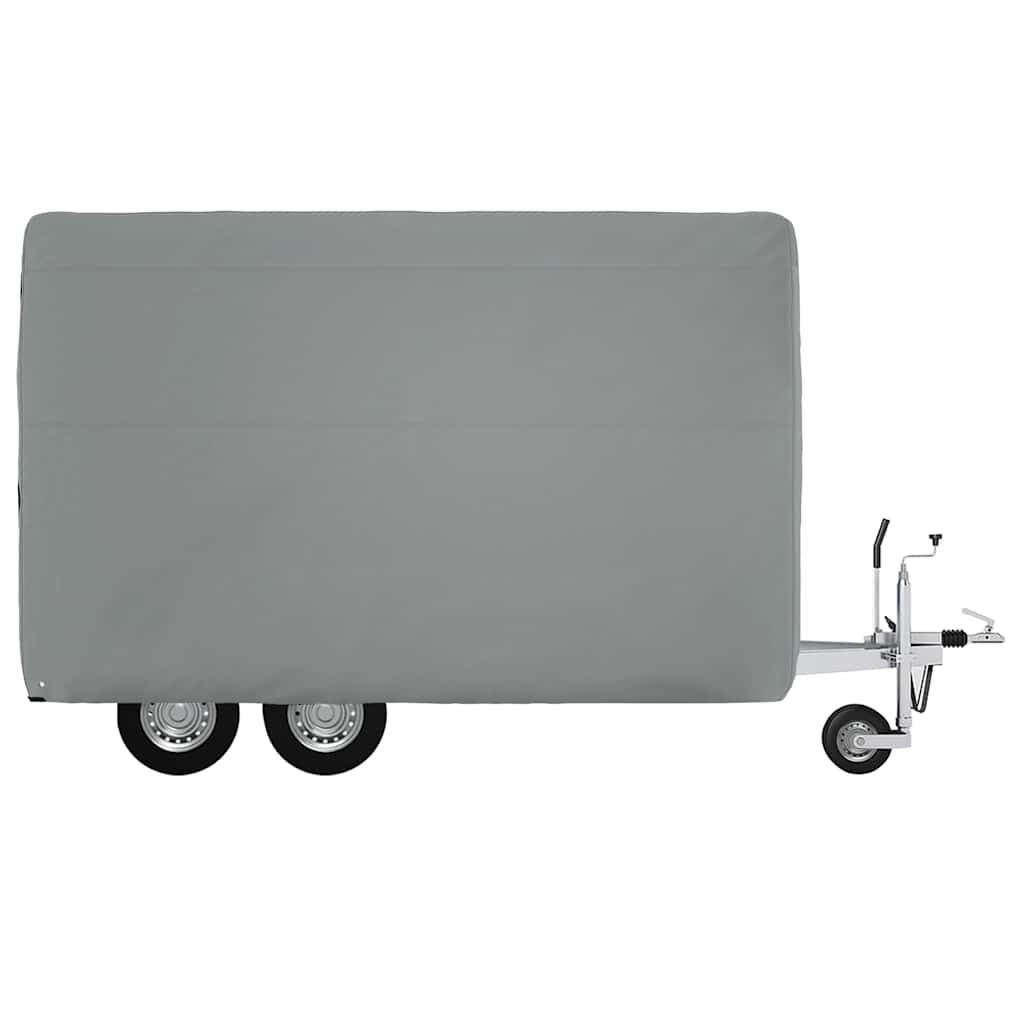 Paardentrailerhoes 376x168x240 cm vliesvlies grijs is nu te koop bij PeponiXL, paradijselijk wonen!