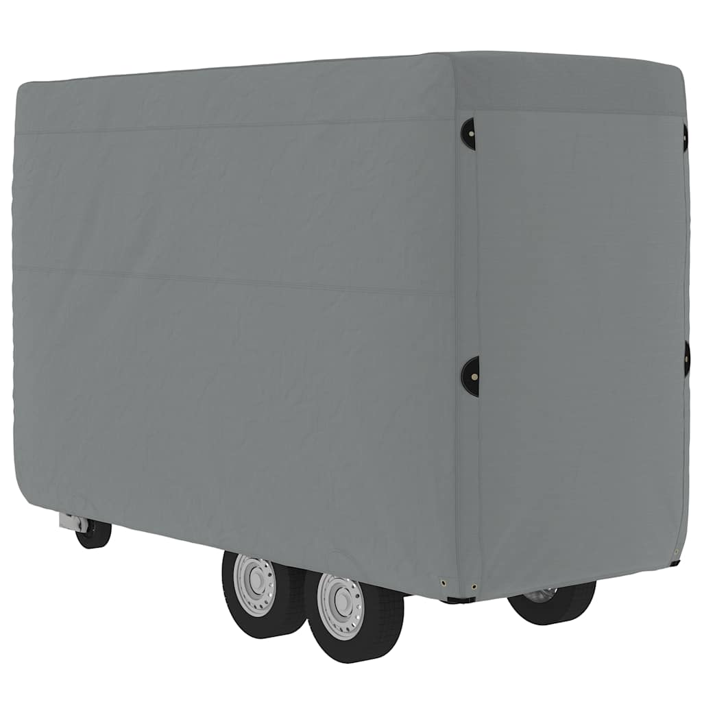 Paardentrailerhoes 376x168x240 cm vliesvlies grijs is nu te koop bij PeponiXL, paradijselijk wonen!