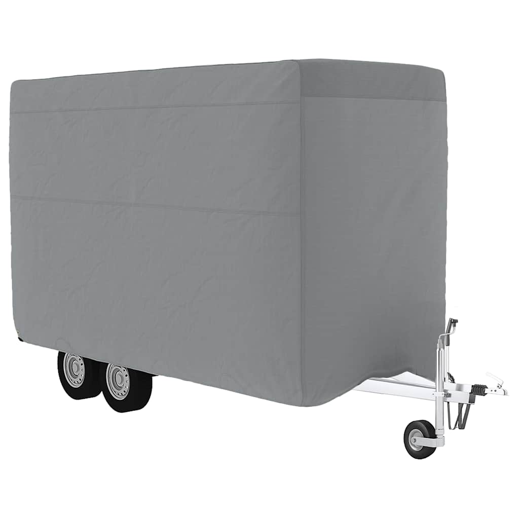 Paardentrailerhoes 396x178x250 cm vliesvlies grijs is nu te koop bij PeponiXL, paradijselijk wonen!