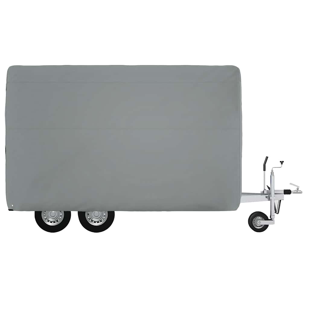 Paardentrailerhoes 396x178x250 cm vliesvlies grijs is nu te koop bij PeponiXL, paradijselijk wonen!
