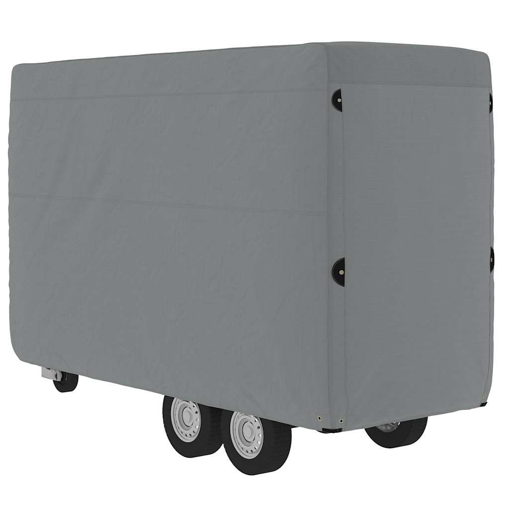 Paardentrailerhoes 396x178x250 cm vliesvlies grijs is nu te koop bij PeponiXL, paradijselijk wonen!