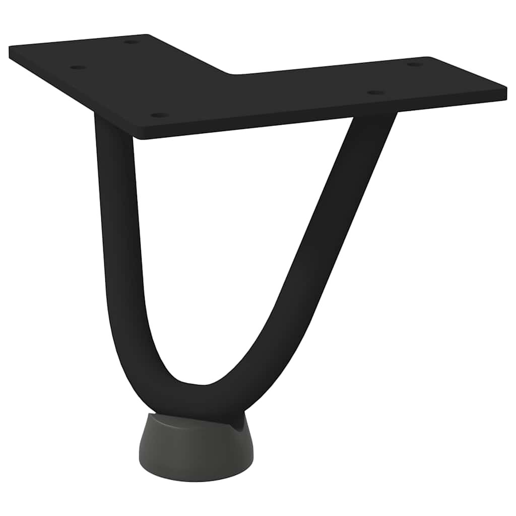 Haarnadelpoten voor Salontafel 4 st 10 cm massief staal zwart is nu te koop bij PeponiXL, paradijselijk wonen!