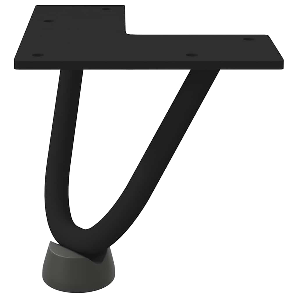 Haarnadelpoten voor Salontafel 4 st 10 cm massief staal zwart is nu te koop bij PeponiXL, paradijselijk wonen!