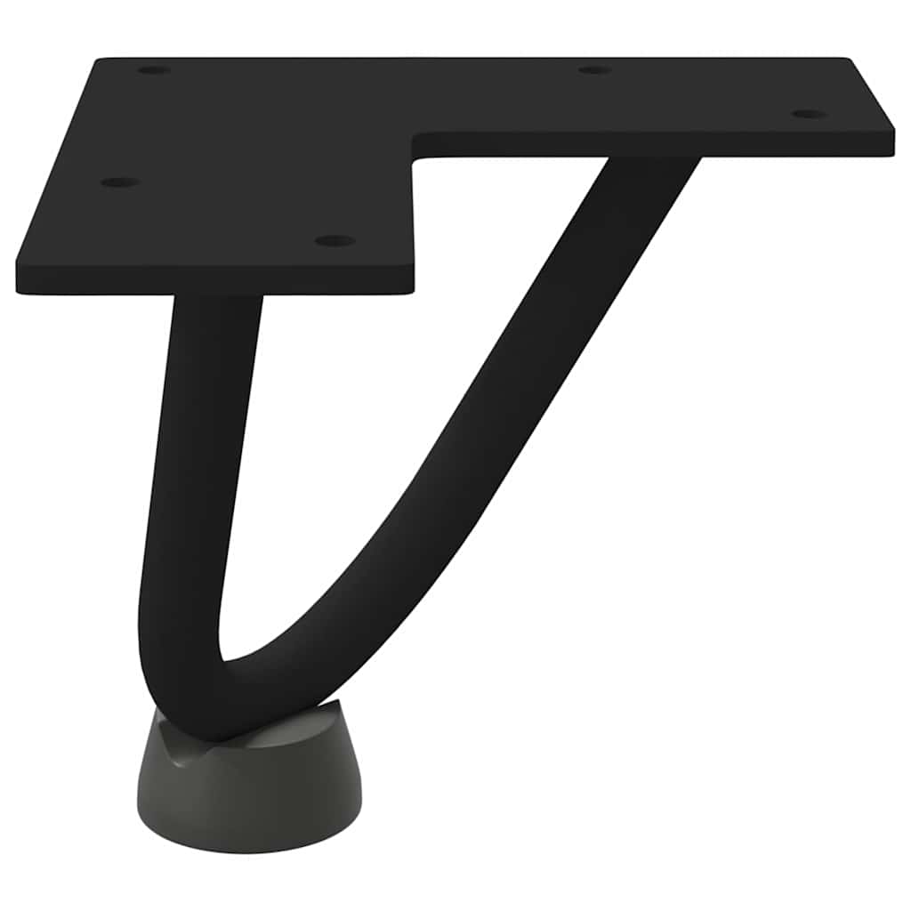 Haarnadelpoten voor Salontafel 4 st 10 cm massief staal zwart is nu te koop bij PeponiXL, paradijselijk wonen!