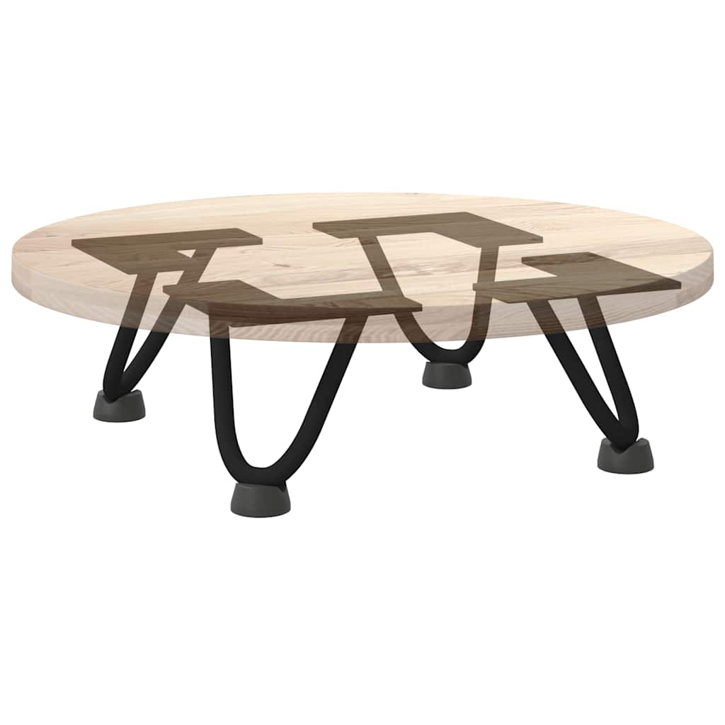 Haarnadelpoten voor Salontafel 4 st 10 cm massief staal zwart is nu te koop bij PeponiXL, paradijselijk wonen!