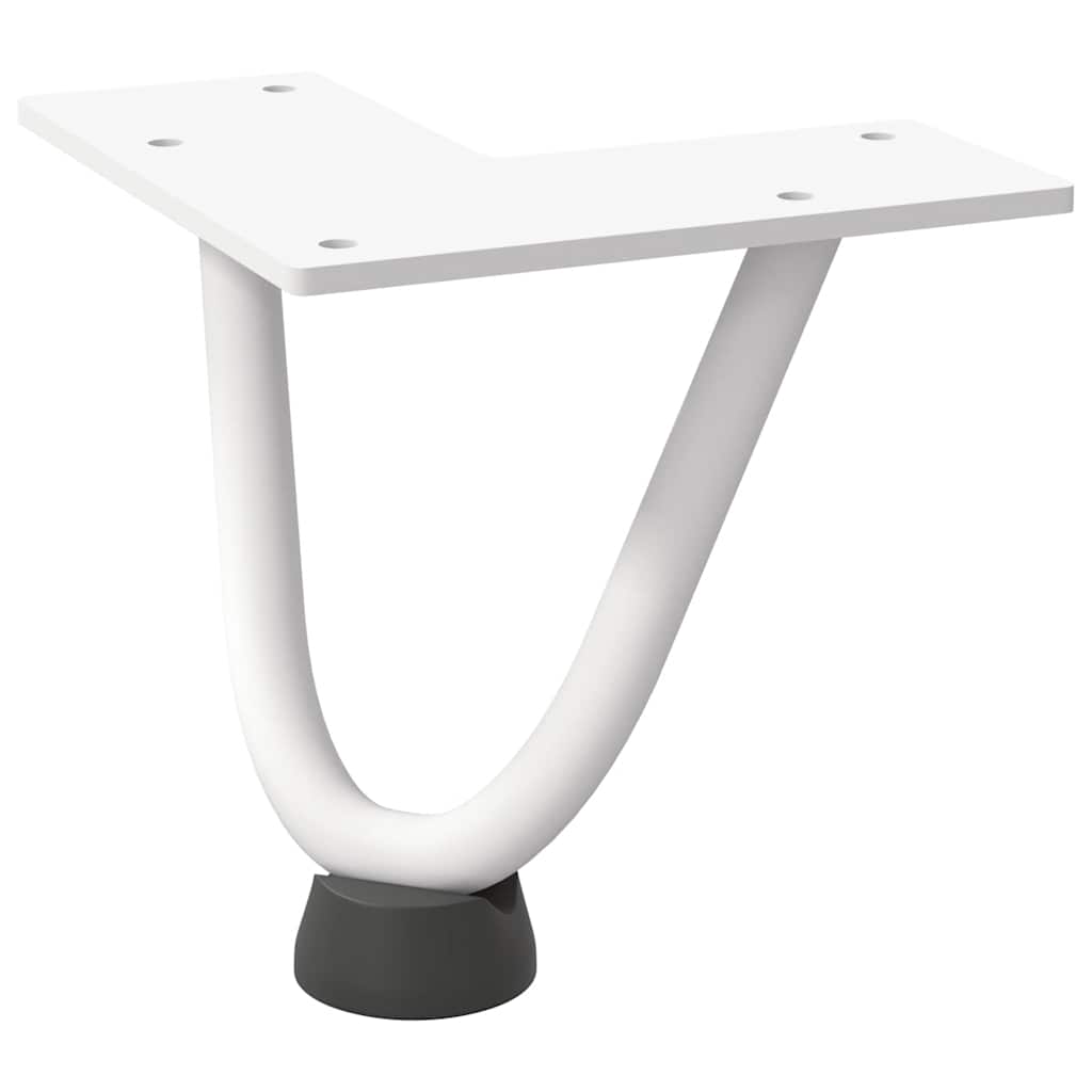 Haarnadelpoten voor Salontafel 4 st 10 cm massief staal wit is nu te koop bij PeponiXL, paradijselijk wonen!