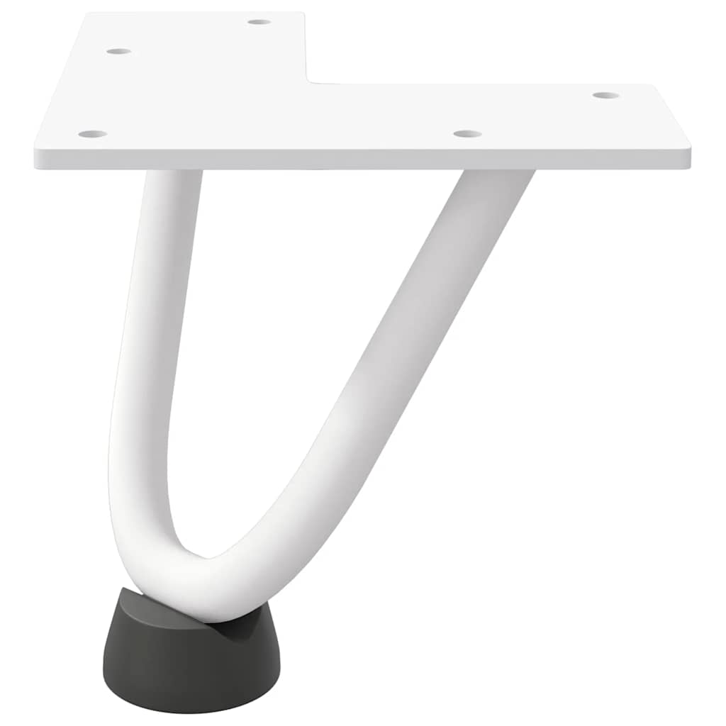 Haarnadelpoten voor Salontafel 4 st 10 cm massief staal wit is nu te koop bij PeponiXL, paradijselijk wonen!