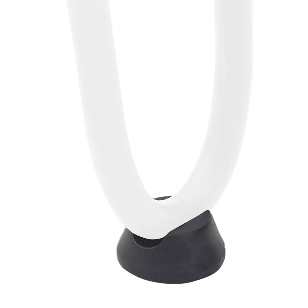 Haarnadelpoten voor Salontafel 4 st 10 cm massief staal wit is nu te koop bij PeponiXL, paradijselijk wonen!