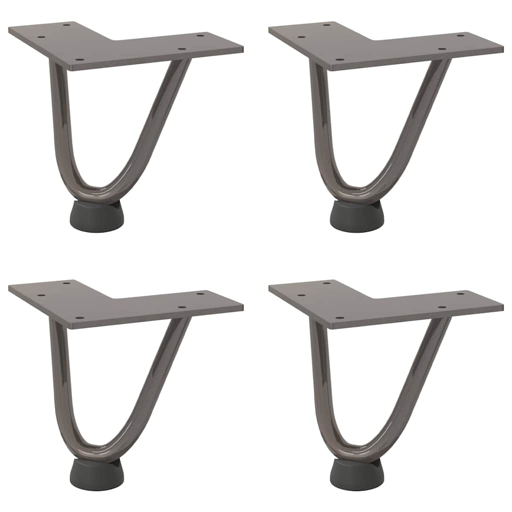 Haarnadelpoten voor Salontafel 4 st 10 cm massief staal naturel is nu te koop bij PeponiXL, paradijselijk wonen!