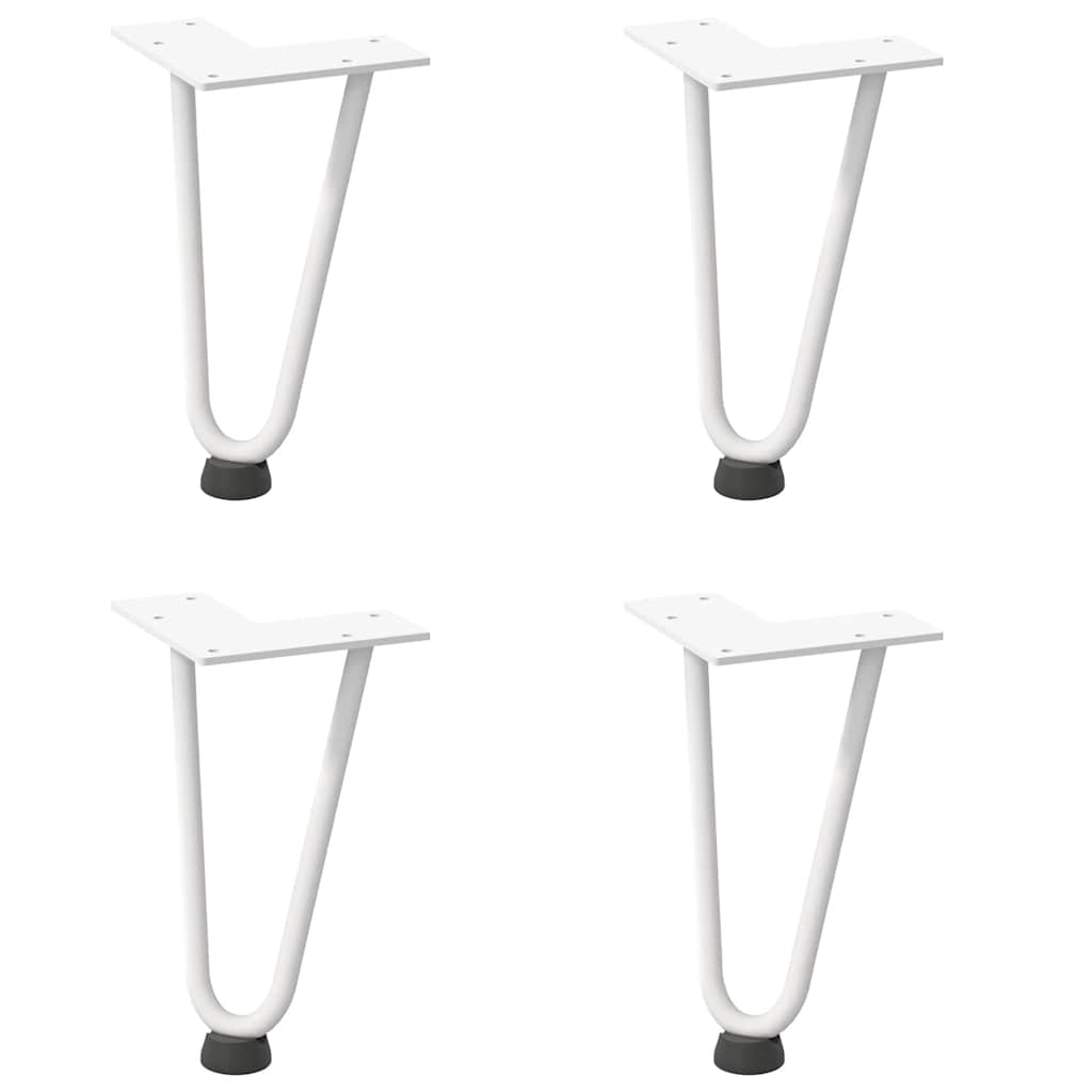 Haarnadelpoten voor Salontafel 4 st 20 cm massief staal wit is nu te koop bij PeponiXL, paradijselijk wonen!