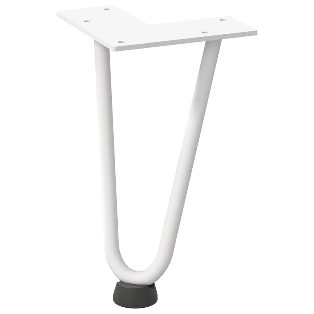 Haarnadelpoten voor Salontafel 4 st 20 cm massief staal wit is nu te koop bij PeponiXL, paradijselijk wonen!