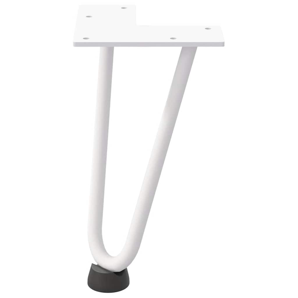 Haarnadelpoten voor Salontafel 4 st 20 cm massief staal wit is nu te koop bij PeponiXL, paradijselijk wonen!