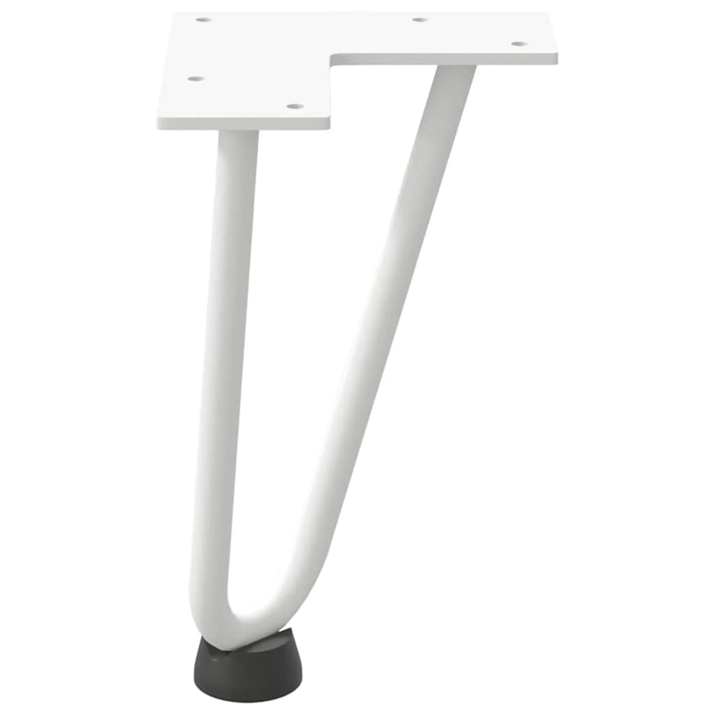 Haarnadelpoten voor Salontafel 4 st 20 cm massief staal wit is nu te koop bij PeponiXL, paradijselijk wonen!