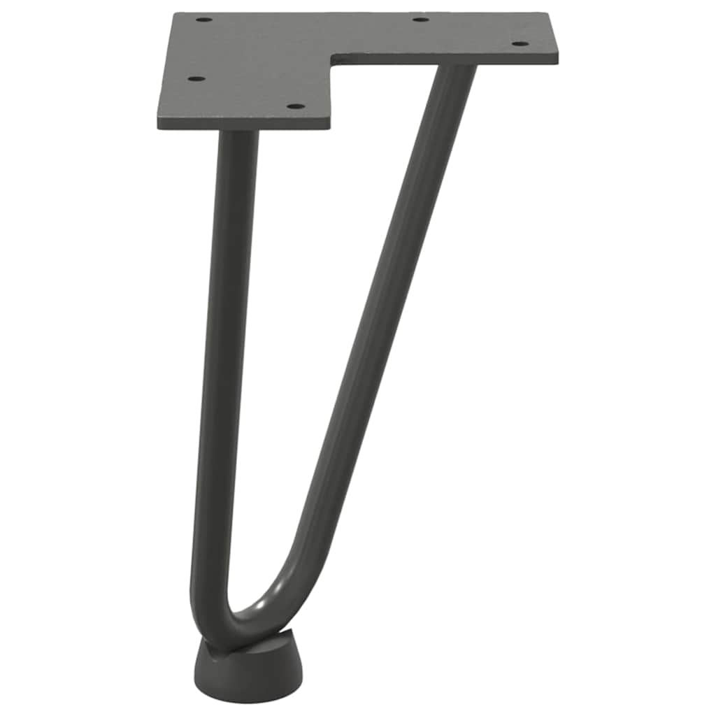 Haarnadelpoten voor Salontafel 4 st 20 cm massief staal antracietkleurig is nu te koop bij PeponiXL, paradijselijk wonen!