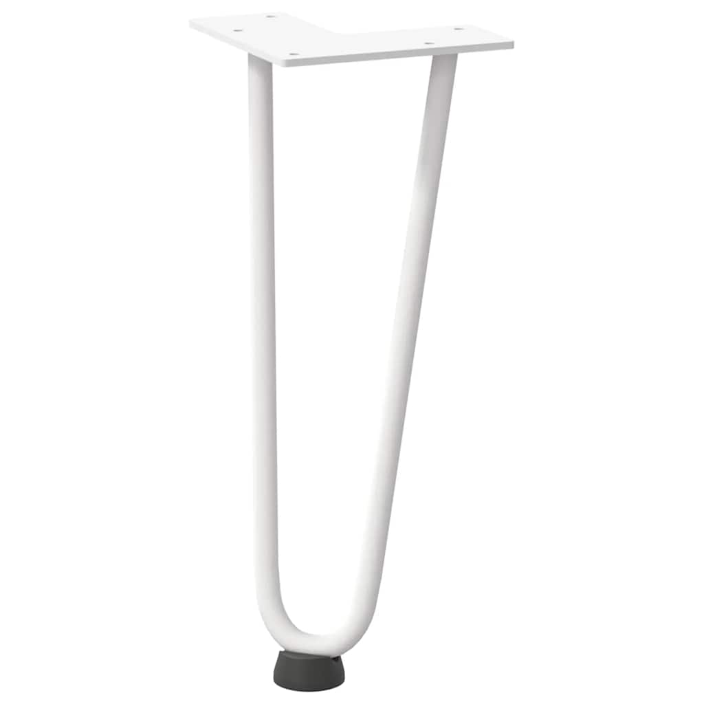 Haarnadelpoten voor Salontafel 4 st 30 cm massief staal wit is nu te koop bij PeponiXL, paradijselijk wonen!
