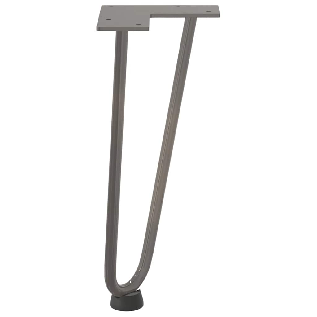 Haarnadelpoten voor Salontafel 4 st 30 cm massief staal naturel is nu te koop bij PeponiXL, paradijselijk wonen!