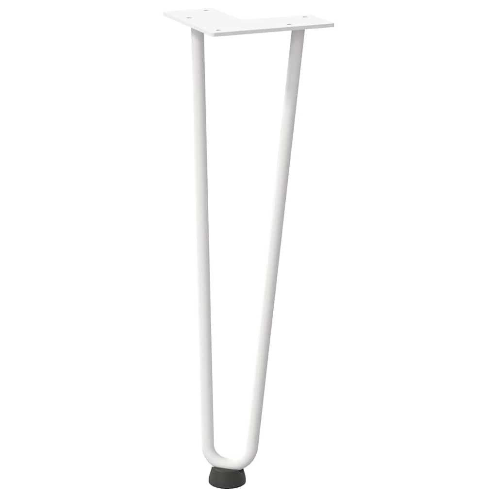 Haarnadelpoten voor Salontafel 4 st 42 cm massief staal wit is nu te koop bij PeponiXL, paradijselijk wonen!