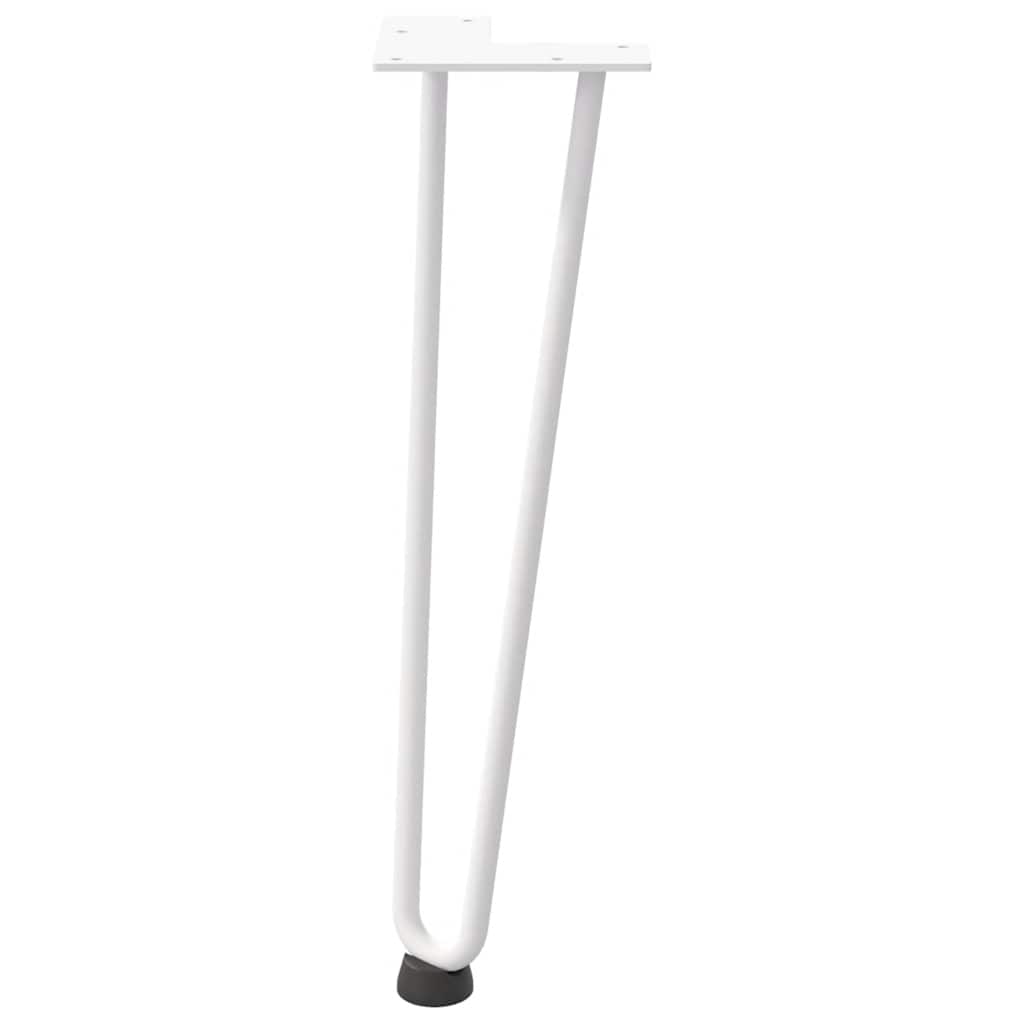 Haarnadelpoten voor Salontafel 4 st 42 cm massief staal wit is nu te koop bij PeponiXL, paradijselijk wonen!