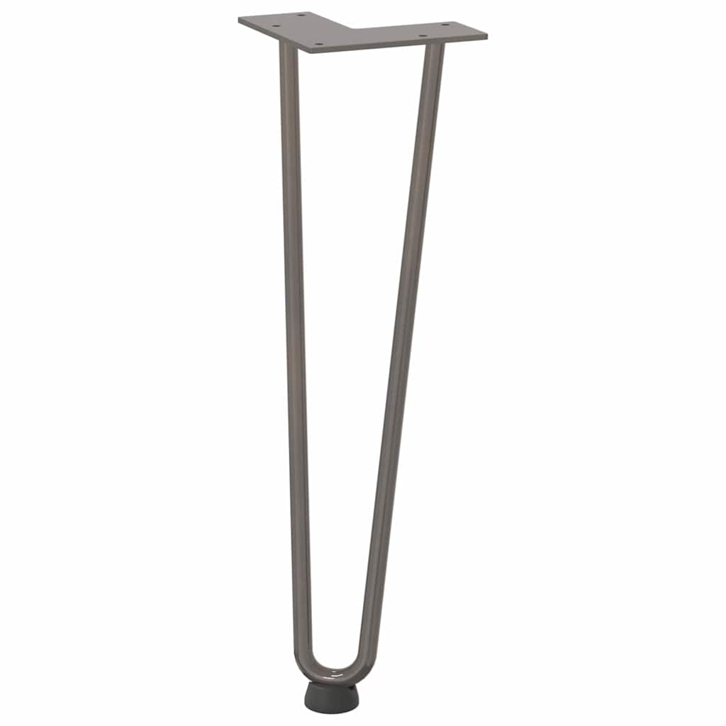 Haarnadelpoten voor Salontafel 4 st 42 cm massief staal naturel is nu te koop bij PeponiXL, paradijselijk wonen!