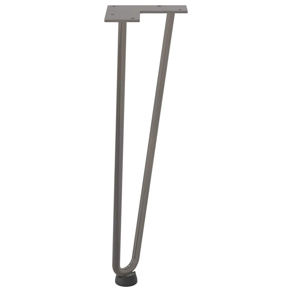 Haarnadelpoten voor Salontafel 4 st 42 cm massief staal naturel is nu te koop bij PeponiXL, paradijselijk wonen!