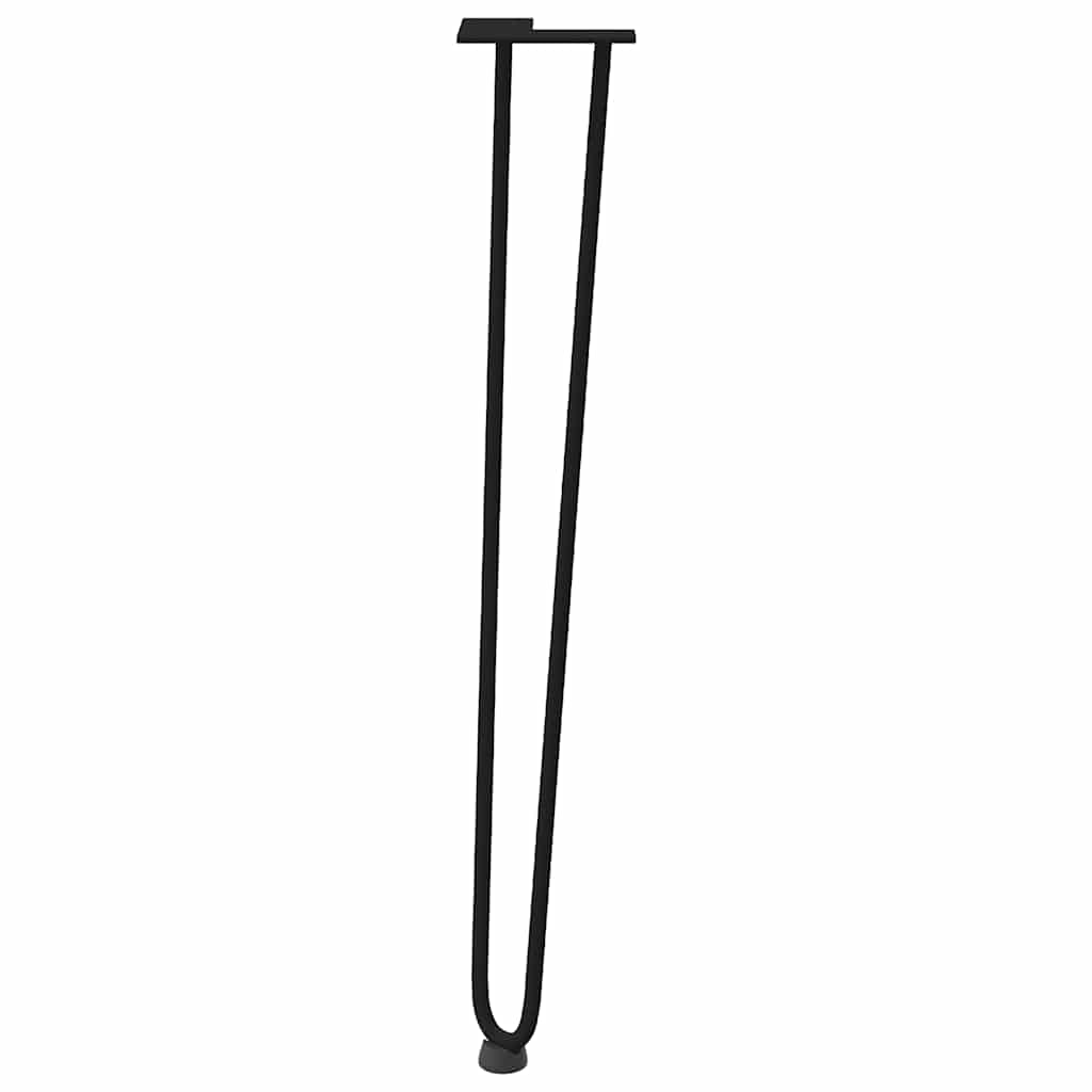 Haarnadelpoten voor console tafel 4 st 72 cm massief staal zwart is nu te koop bij PeponiXL, paradijselijk wonen!