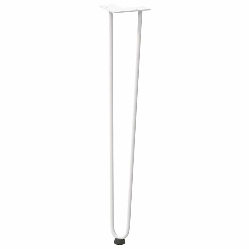 Haarnadelpoten voor console tafel 4 st 72 cm massief staal wit is nu te koop bij PeponiXL, paradijselijk wonen!