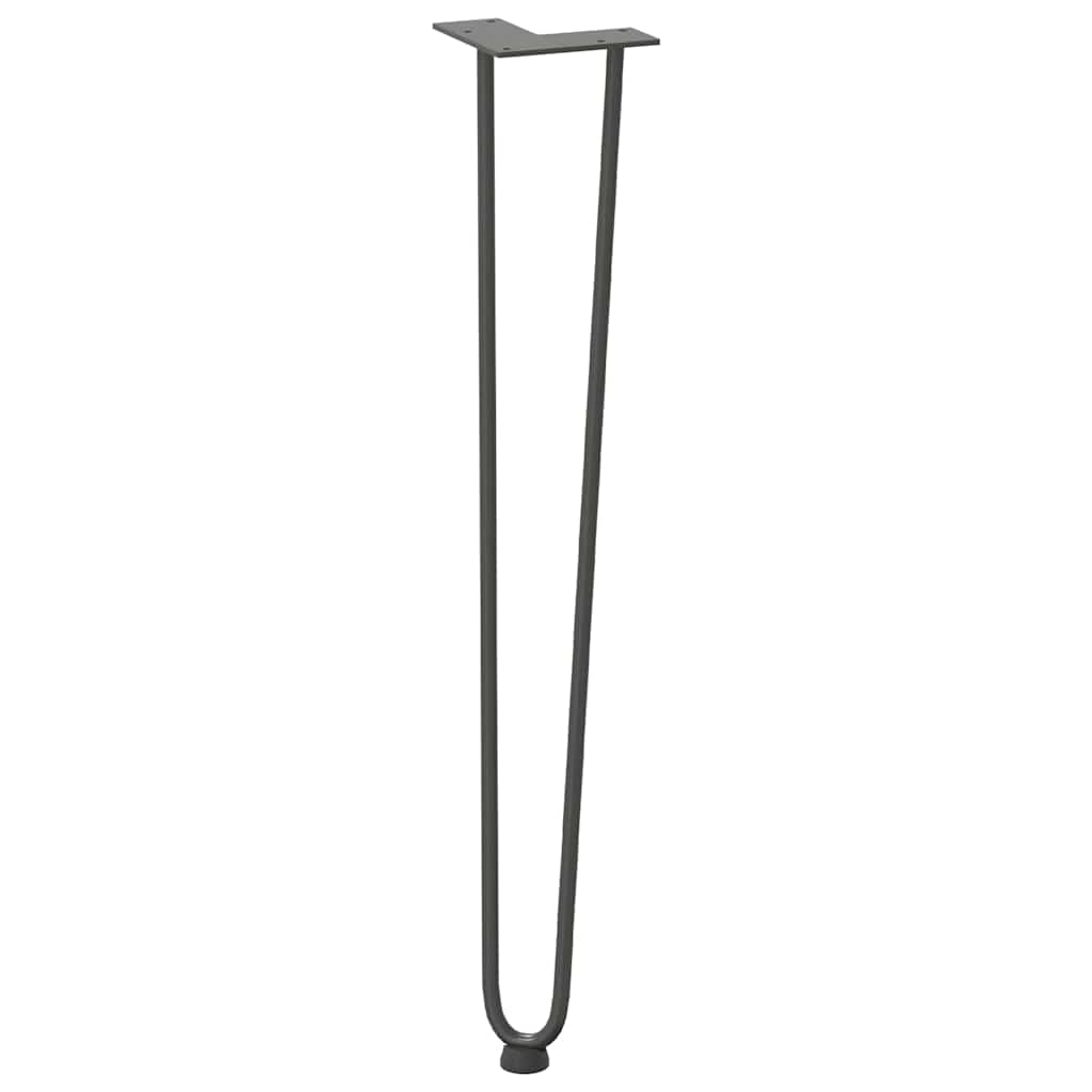 Haarnadelpoten voor console tafel 4 st 72 cm massief staal antracietkleurig is nu te koop bij PeponiXL, paradijselijk wonen!