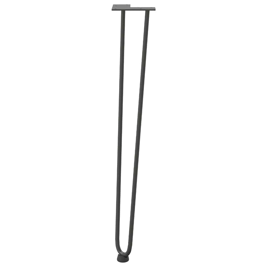 Haarnadelpoten voor console tafel 4 st 72 cm massief staal antracietkleurig is nu te koop bij PeponiXL, paradijselijk wonen!