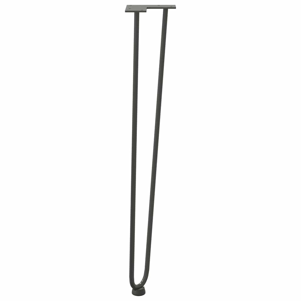 Haarnadelpoten voor console tafel 4 st 72 cm massief staal antracietkleurig is nu te koop bij PeponiXL, paradijselijk wonen!