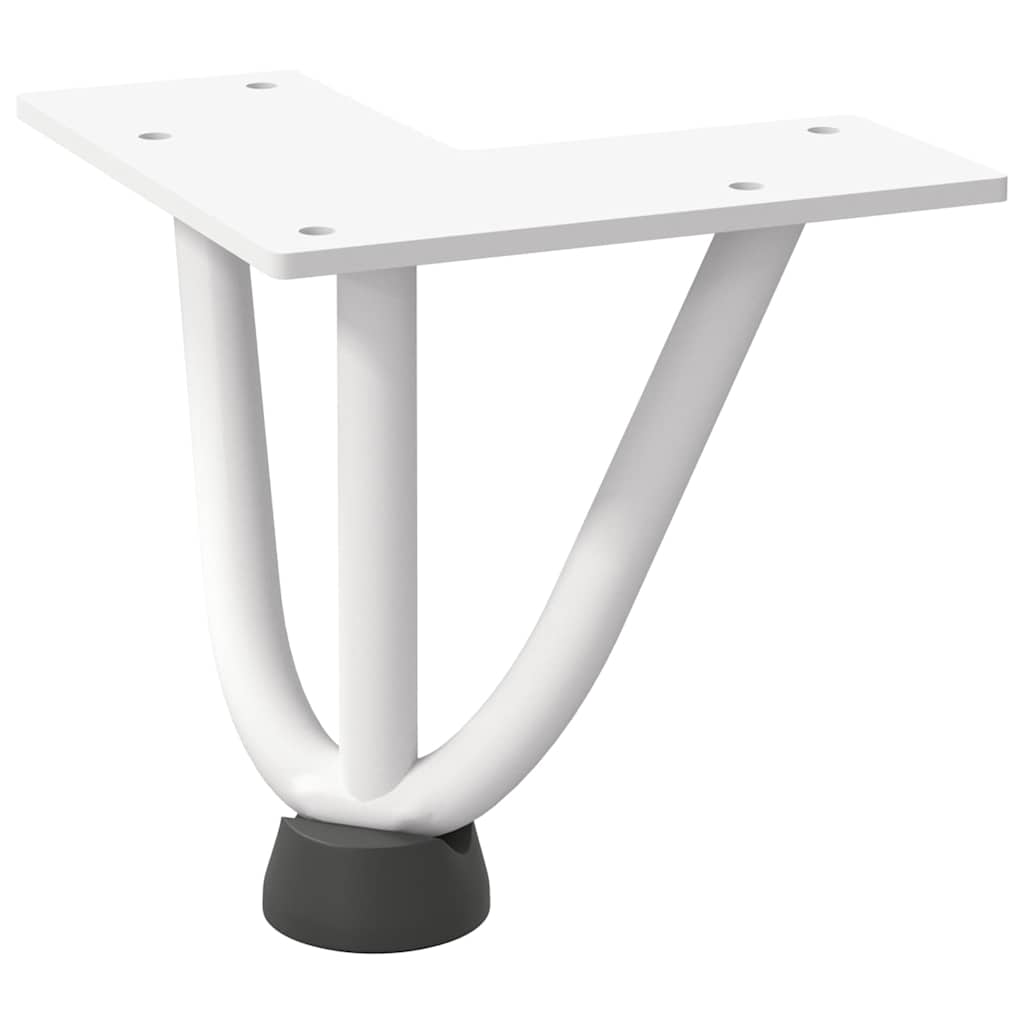 Haarnadelpoten voor Salontafel 4 st 10 cm massief staal wit is nu te koop bij PeponiXL, paradijselijk wonen!