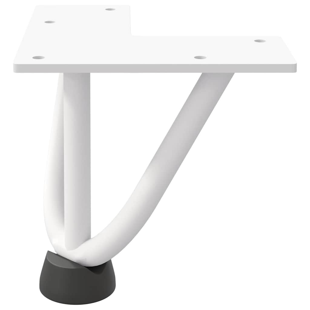 Haarnadelpoten voor Salontafel 4 st 10 cm massief staal wit is nu te koop bij PeponiXL, paradijselijk wonen!