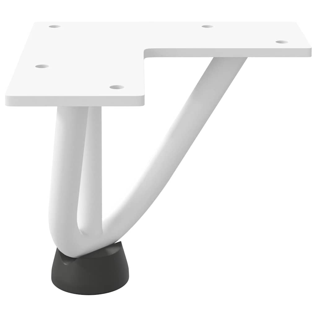Haarnadelpoten voor Salontafel 4 st 10 cm massief staal wit is nu te koop bij PeponiXL, paradijselijk wonen!