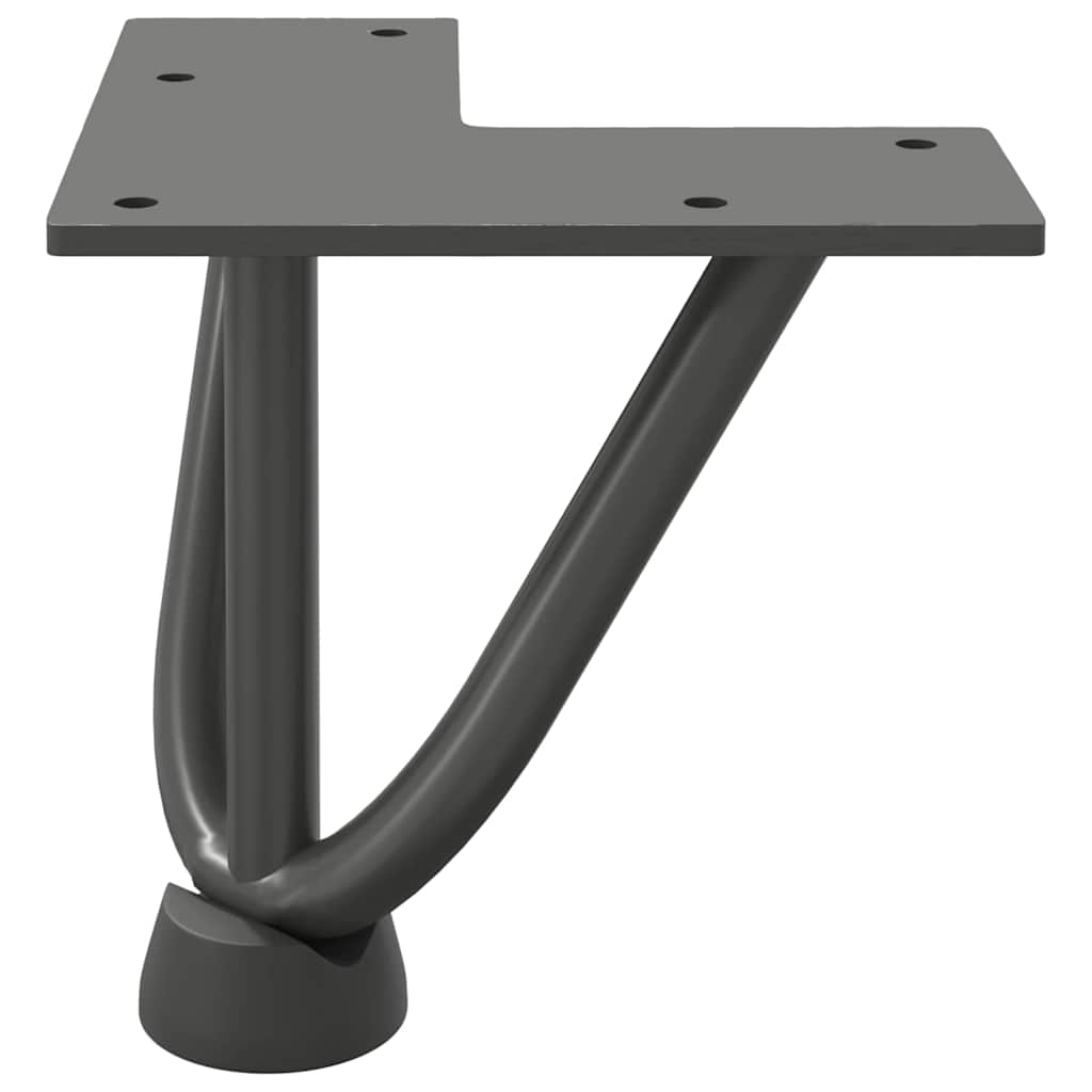 Haarnadelpoten voor Salontafel 4 st 10 cm massief staal antracietkleurig is nu te koop bij PeponiXL, paradijselijk wonen!