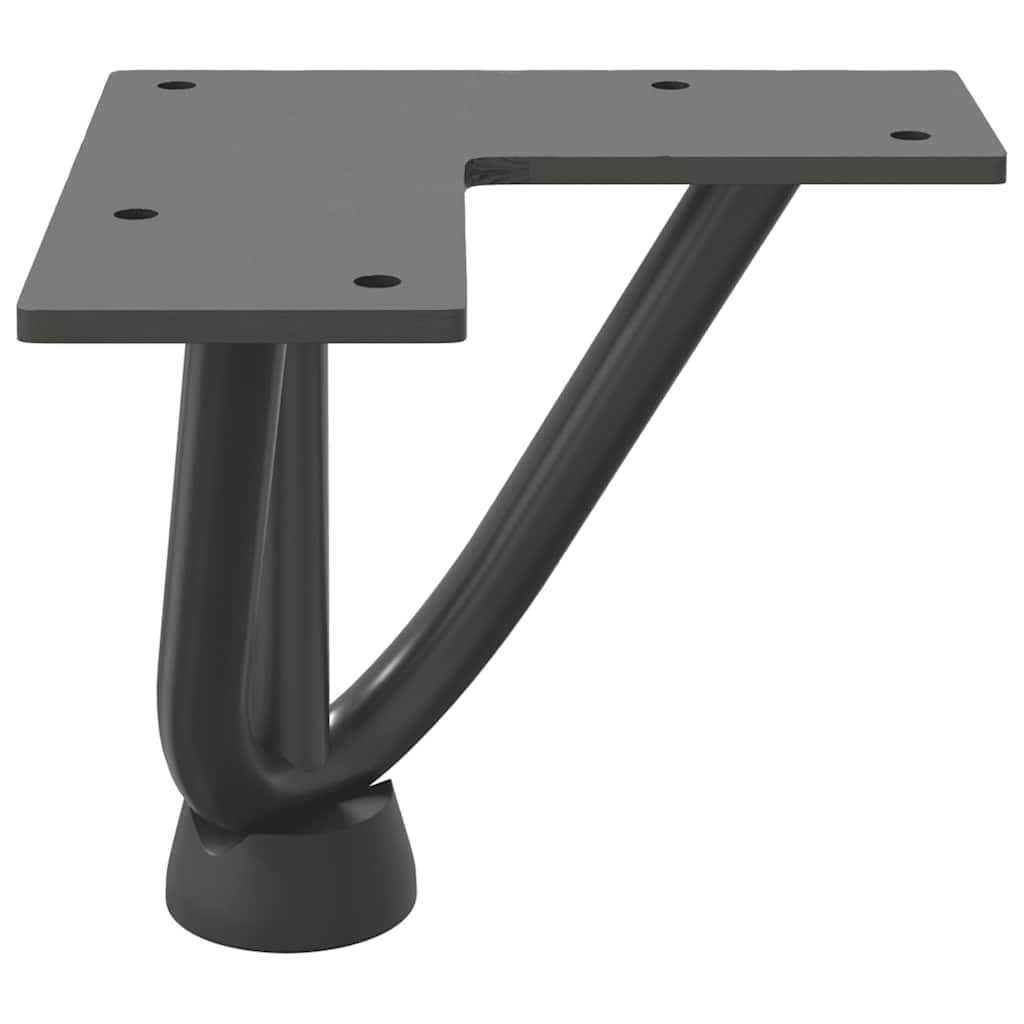 Haarnadelpoten voor Salontafel 4 st 10 cm massief staal antracietkleurig is nu te koop bij PeponiXL, paradijselijk wonen!