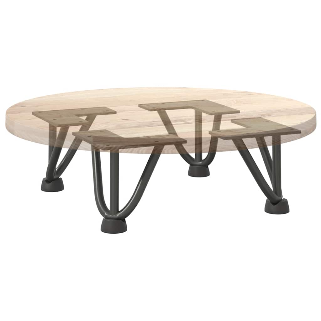 Haarnadelpoten voor Salontafel 4 st 10 cm massief staal antracietkleurig is nu te koop bij PeponiXL, paradijselijk wonen!