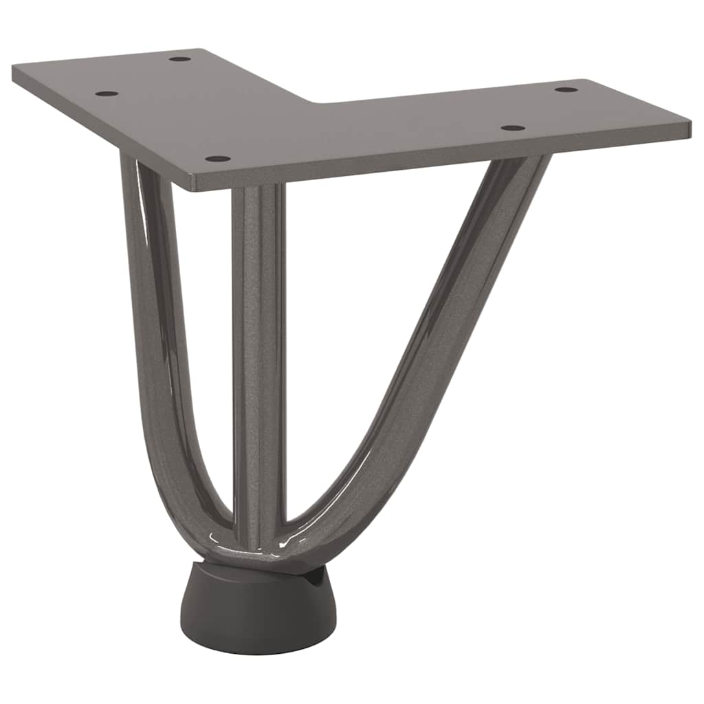 Haarnadelpoten voor Salontafel 4 st 10 cm massief staal naturel is nu te koop bij PeponiXL, paradijselijk wonen!