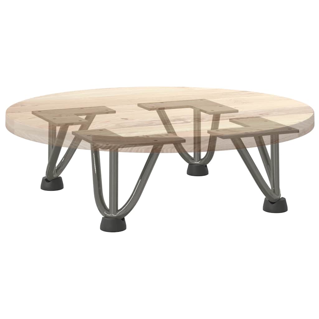 Haarnadelpoten voor Salontafel 4 st 10 cm massief staal naturel is nu te koop bij PeponiXL, paradijselijk wonen!