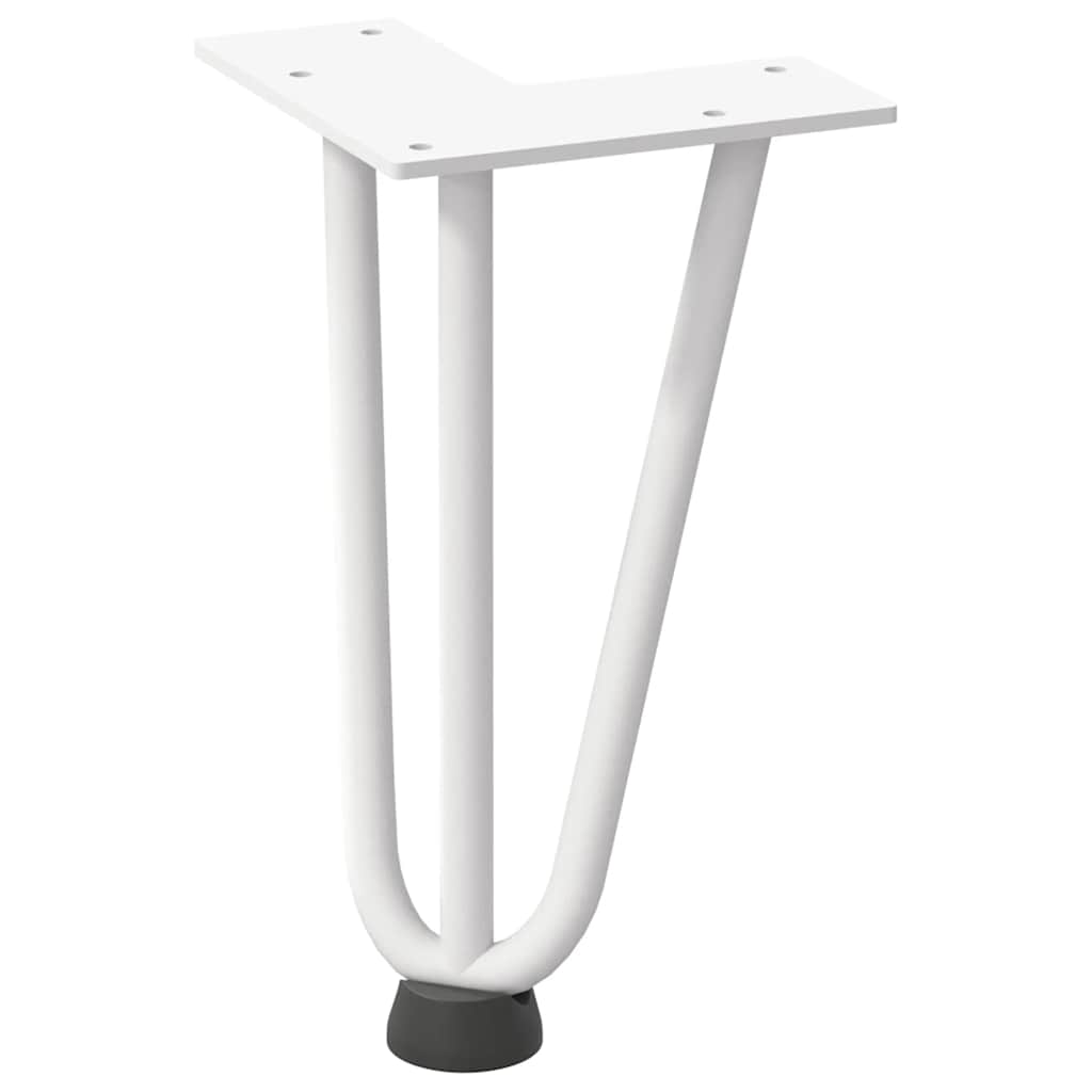 Haarnadelpoten voor Salontafel 4 st 20 cm massief staal wit is nu te koop bij PeponiXL, paradijselijk wonen!