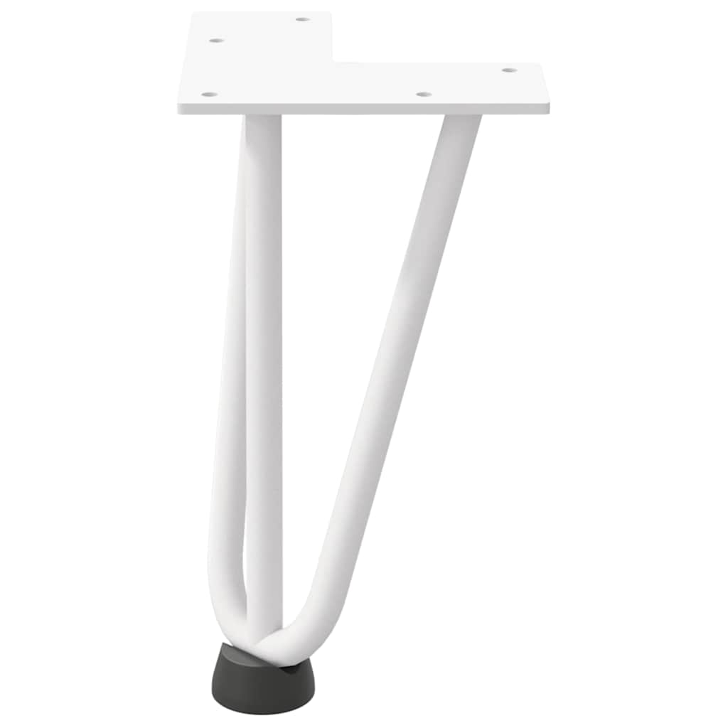 Haarnadelpoten voor Salontafel 4 st 20 cm massief staal wit is nu te koop bij PeponiXL, paradijselijk wonen!