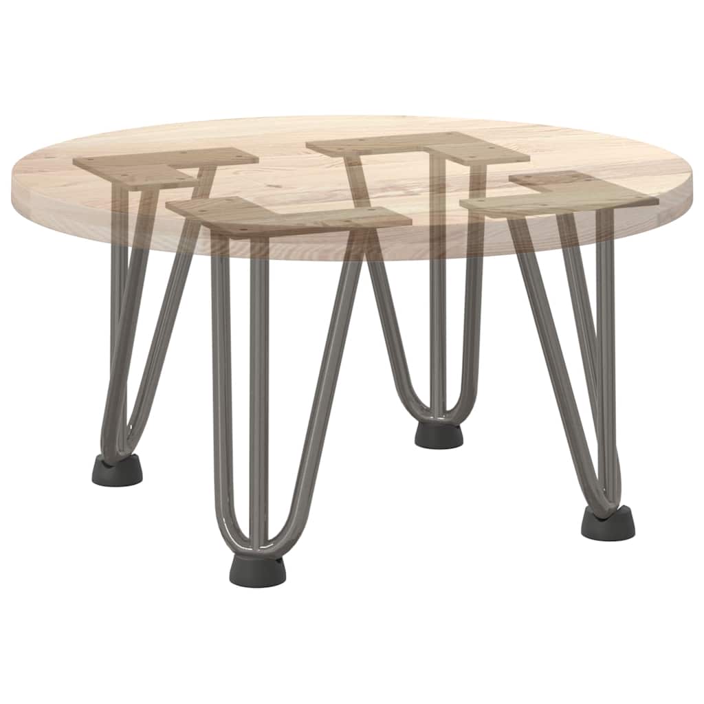 Haarnadelpoten voor Salontafel 4 st 20 cm massief staal naturel is nu te koop bij PeponiXL, paradijselijk wonen!