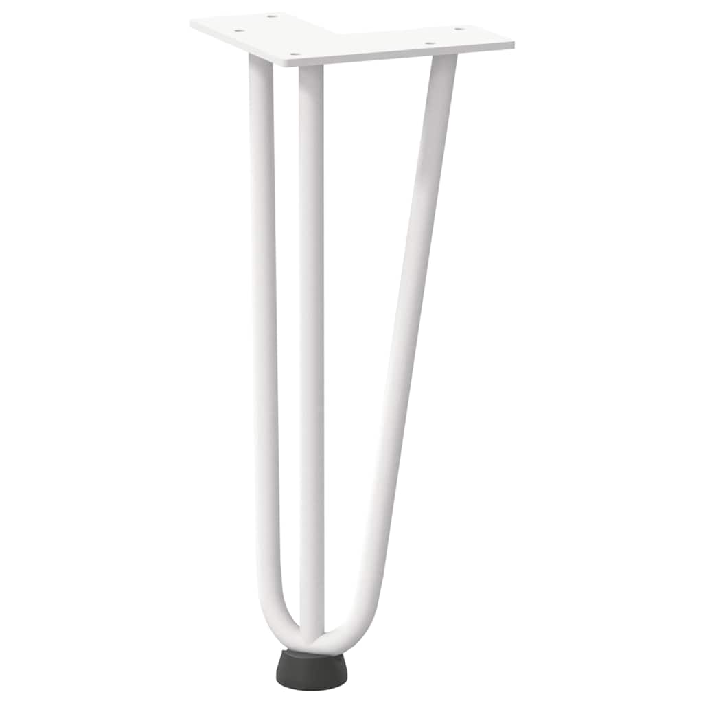 Haarnadelpoten voor Salontafel 4 st 30 cm massief staal wit is nu te koop bij PeponiXL, paradijselijk wonen!