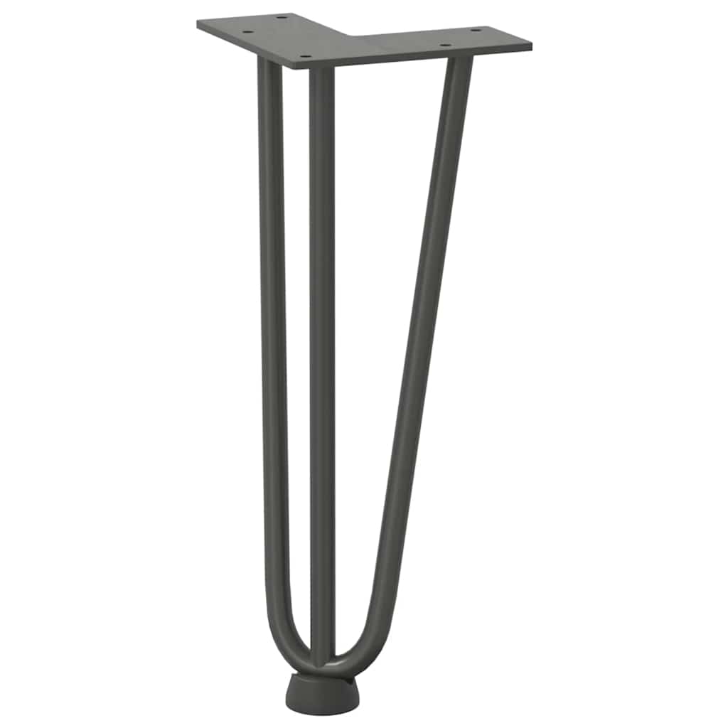Haarnadelpoten voor Salontafel 4 st 30 cm massief staal antracietkleurig is nu te koop bij PeponiXL, paradijselijk wonen!