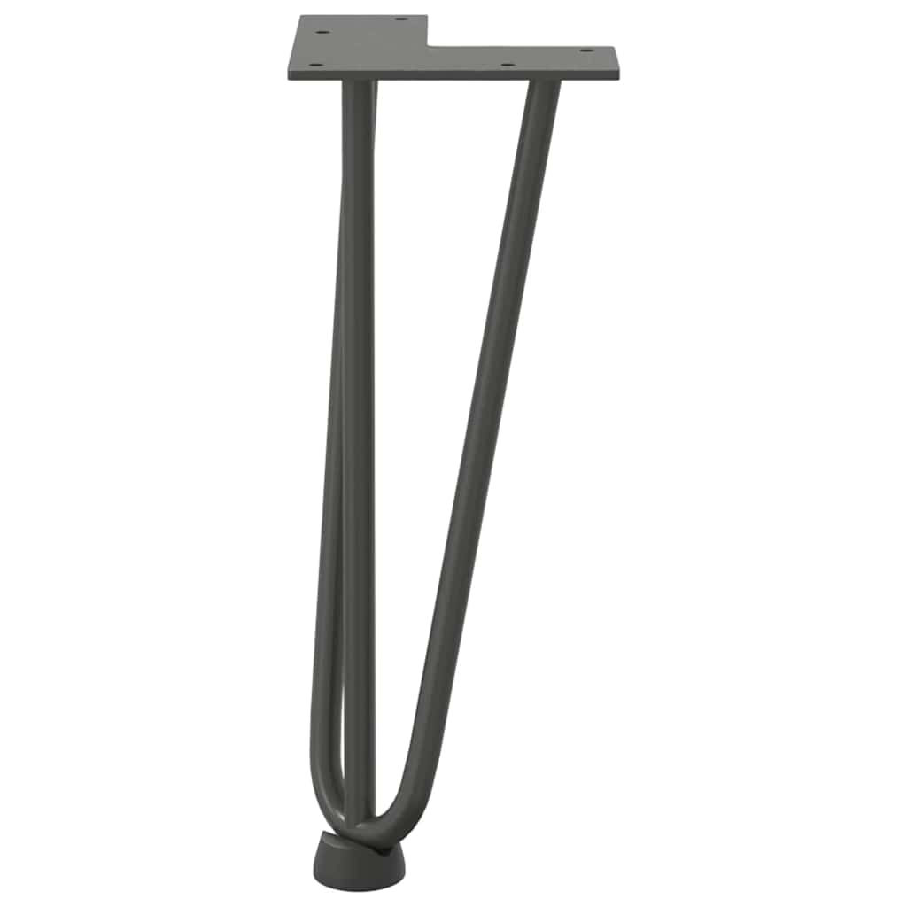 Haarnadelpoten voor Salontafel 4 st 30 cm massief staal antracietkleurig is nu te koop bij PeponiXL, paradijselijk wonen!