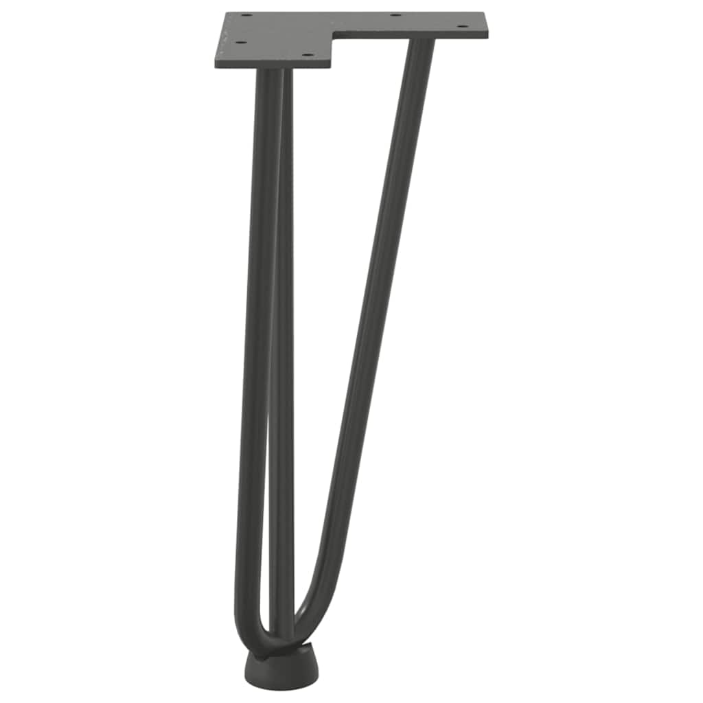 Haarnadelpoten voor Salontafel 4 st 30 cm massief staal antracietkleurig is nu te koop bij PeponiXL, paradijselijk wonen!