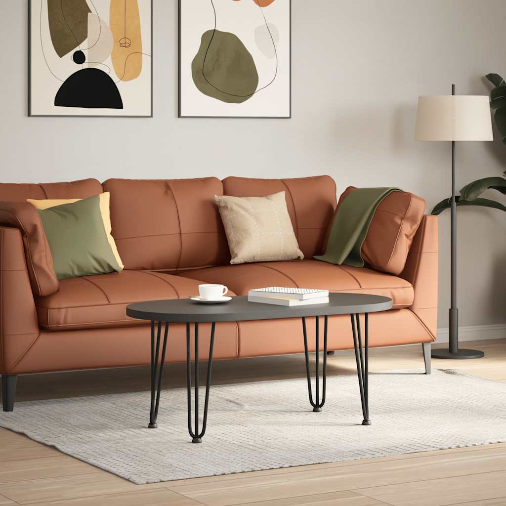 Haarnadelpoten voor Salontafel 4 st 42 cm massief staal zwart is nu te koop bij PeponiXL, paradijselijk wonen!