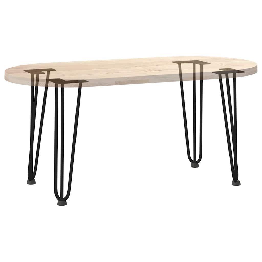 Haarnadelpoten voor Salontafel 4 st 42 cm massief staal zwart is nu te koop bij PeponiXL, paradijselijk wonen!