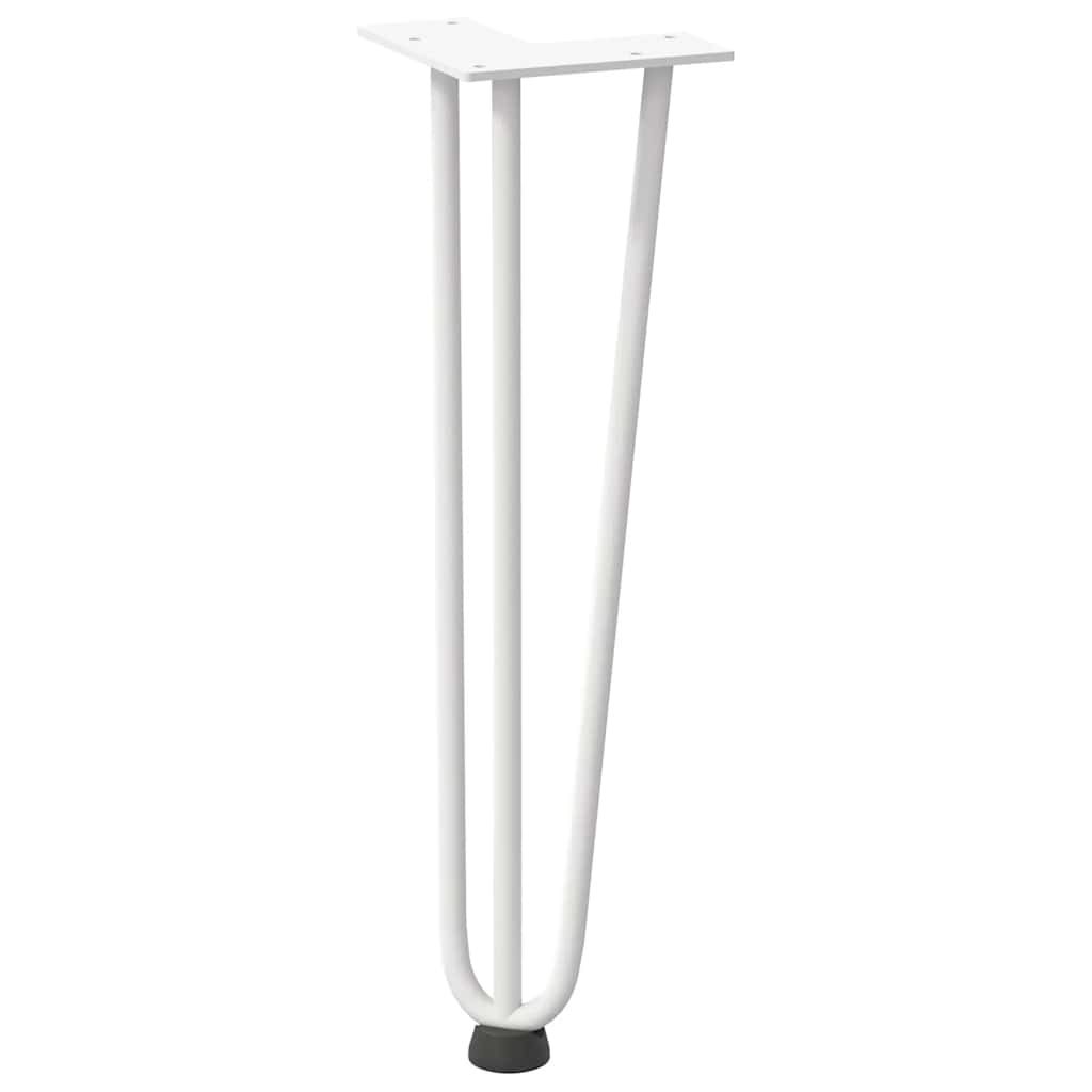 Haarnadelpoten voor Salontafel 4 st 42 cm massief staal wit is nu te koop bij PeponiXL, paradijselijk wonen!
