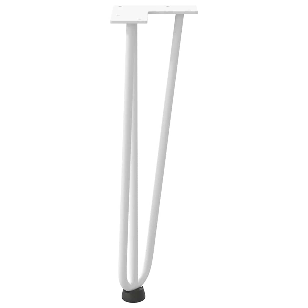 Haarnadelpoten voor Salontafel 4 st 42 cm massief staal wit is nu te koop bij PeponiXL, paradijselijk wonen!